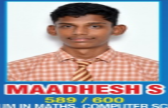 Maadhesh S - School Topper